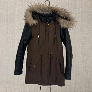 ONLY New Demi Contrast Mid Length Parka